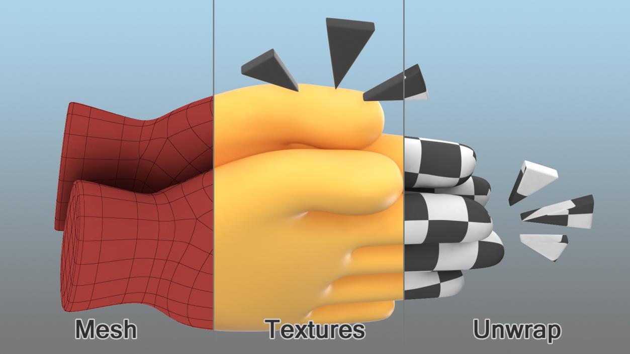 3D model Clapping Hands Emoji