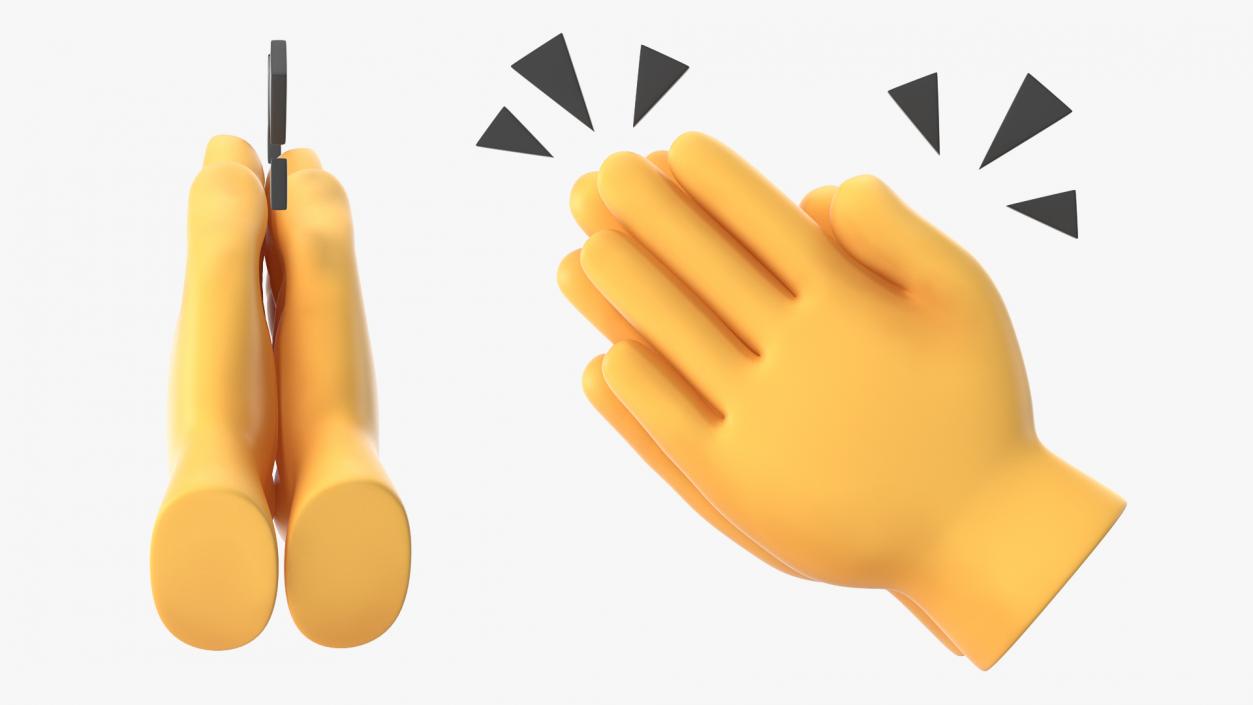 3D model Clapping Hands Emoji