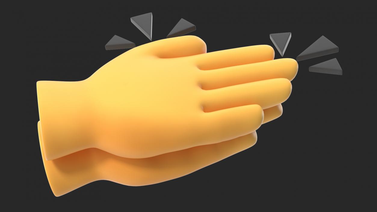 3D model Clapping Hands Emoji