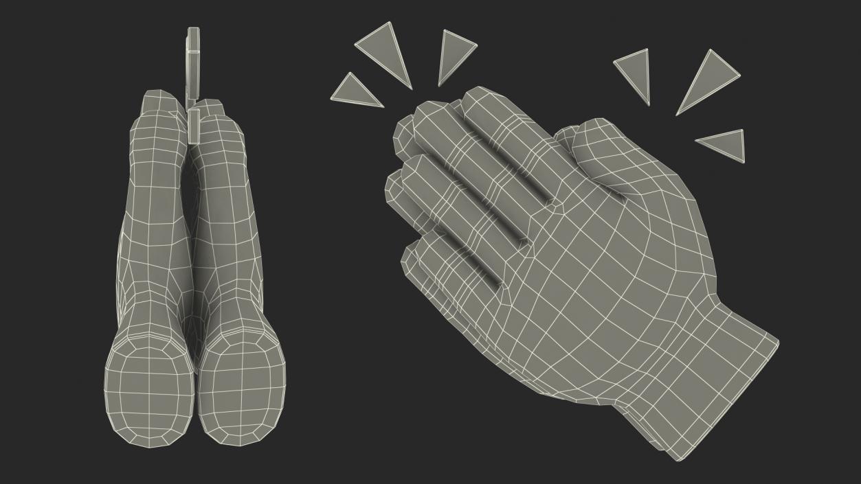 3D model Clapping Hands Emoji