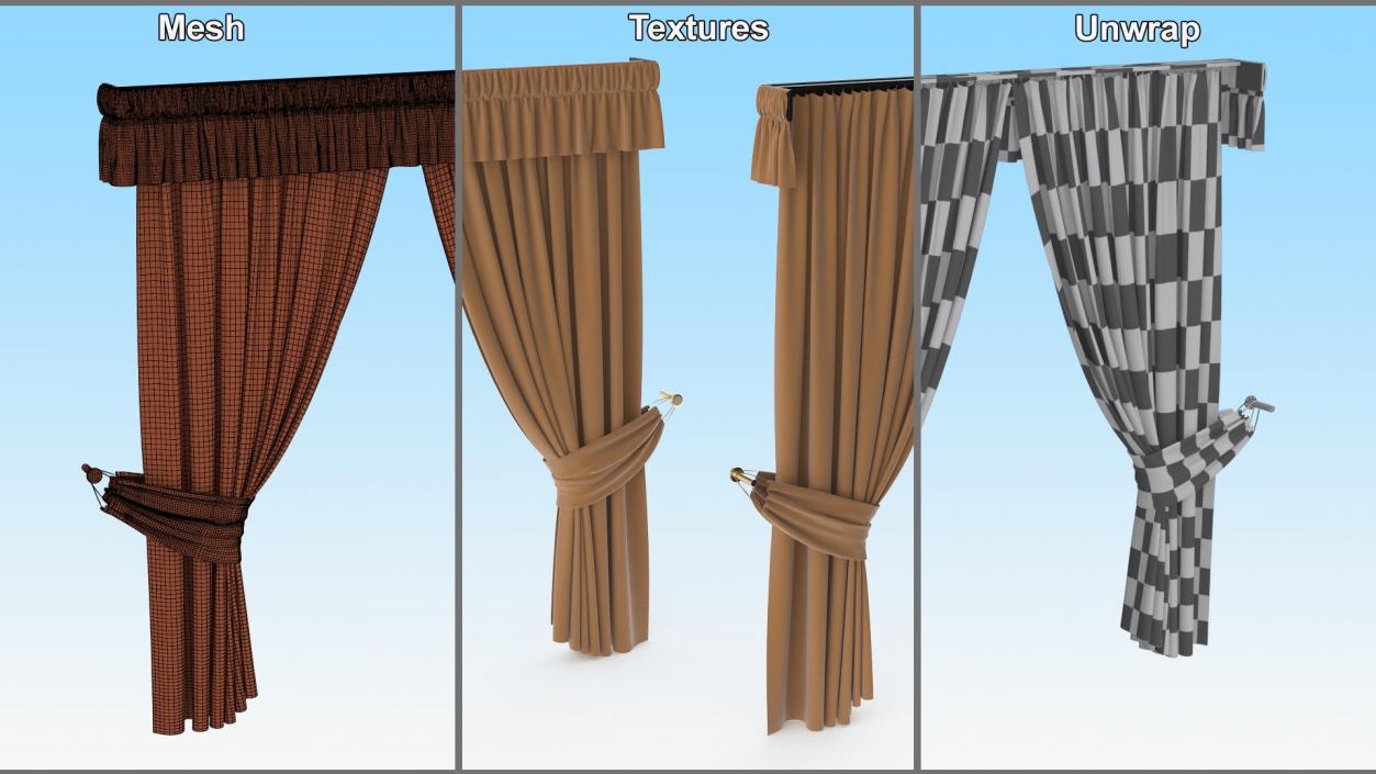 Classic Curtains Collection 3D