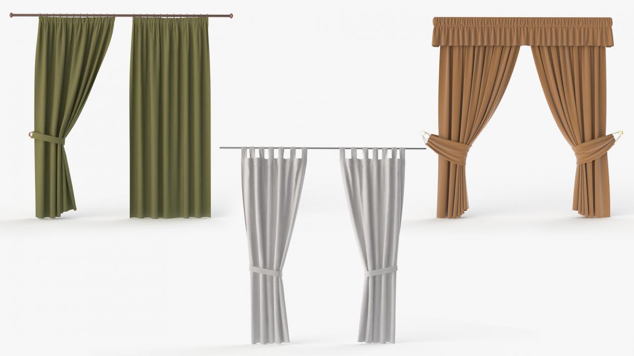 Classic Curtains Collection 3D