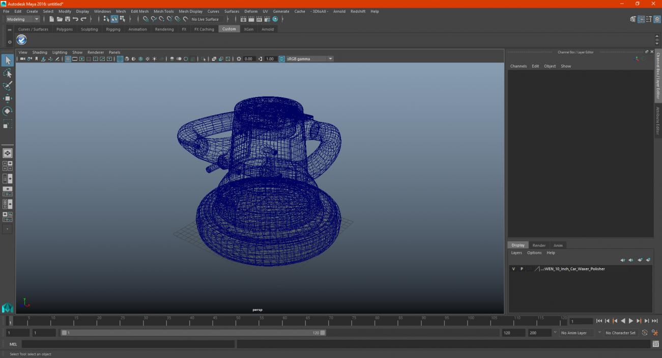 3D model WEN 10 Inch Car Waxer Polisher