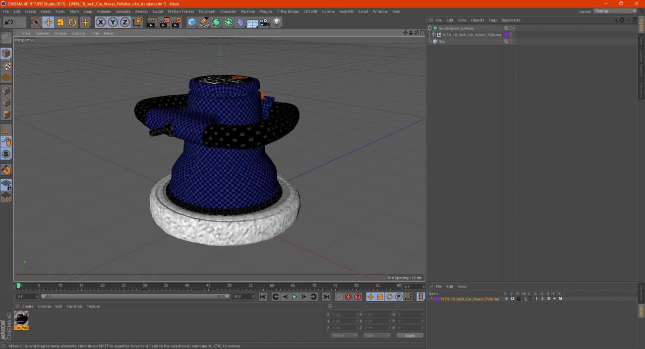 3D model WEN 10 Inch Car Waxer Polisher