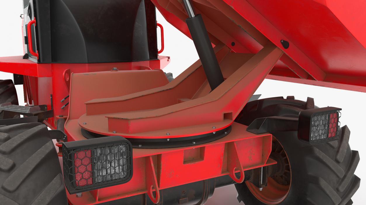 Cabbed Dumper Generic Dirty Rigged 3D model