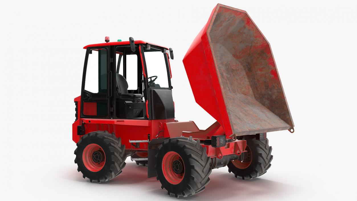 Cabbed Dumper Generic Dirty Rigged 3D model