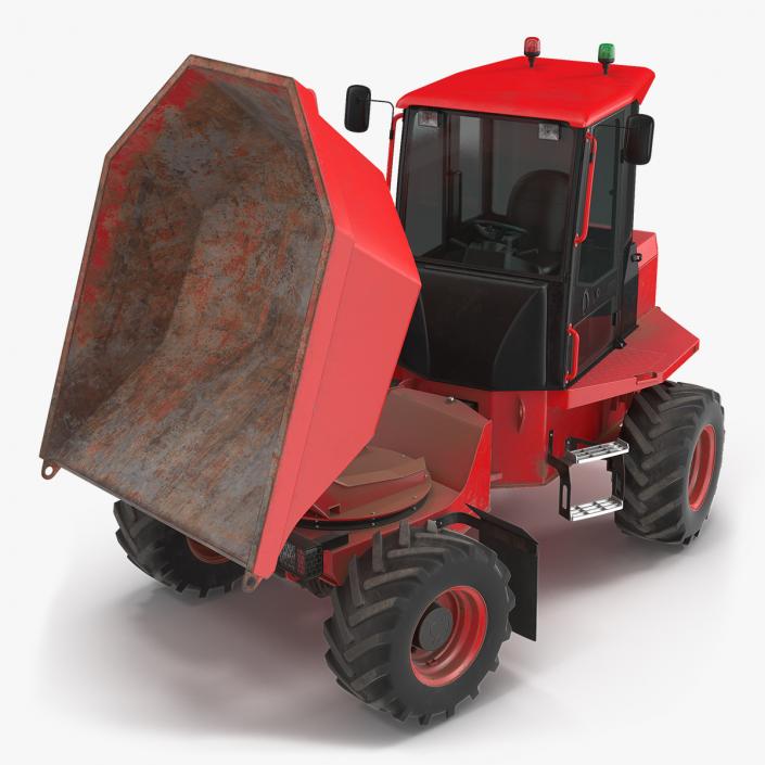 Cabbed Dumper Generic Dirty Rigged 3D model