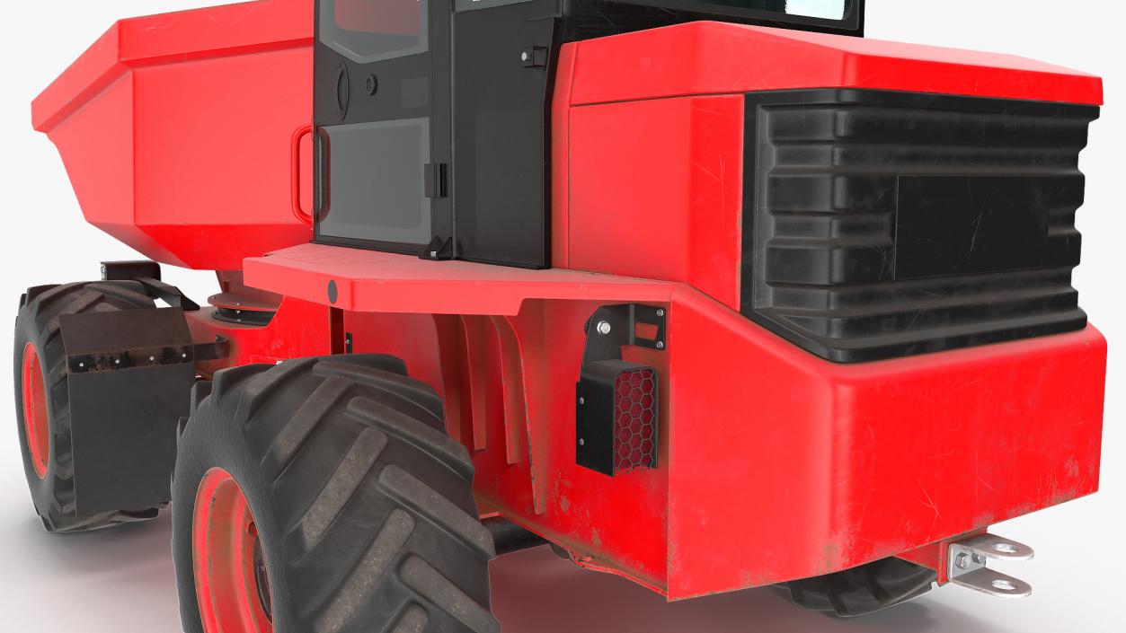 Cabbed Dumper Generic Dirty Rigged 3D model