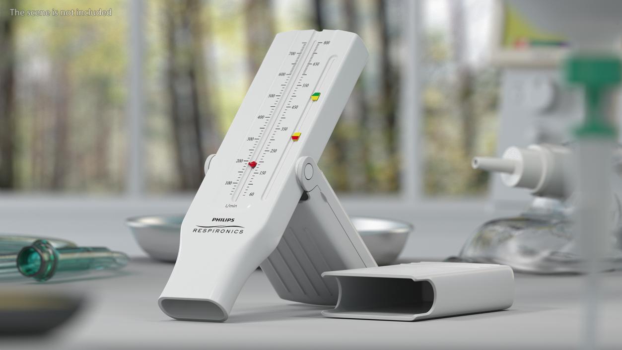 3D model Philips AsthmaCheck Peak Flow Meter