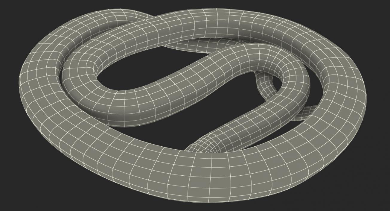 3D model Green Python Snake Curled Pose