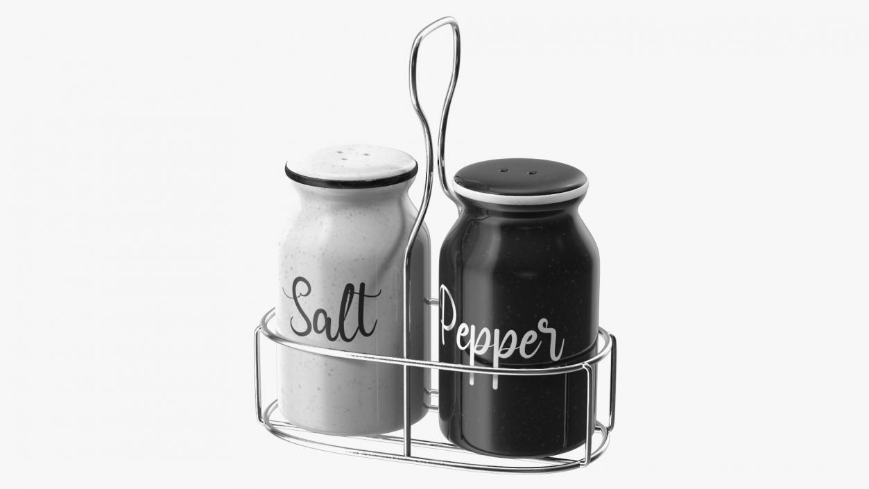 Salt Pepper Black and White 3D