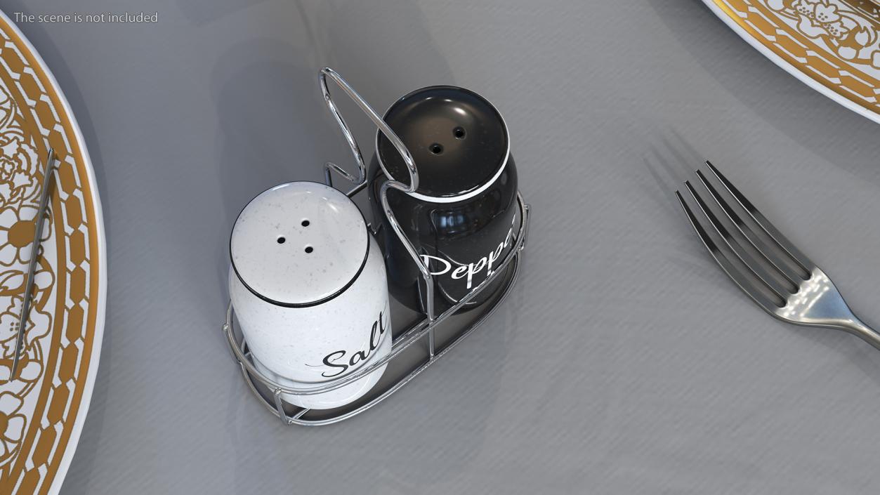 Salt Pepper Black and White 3D