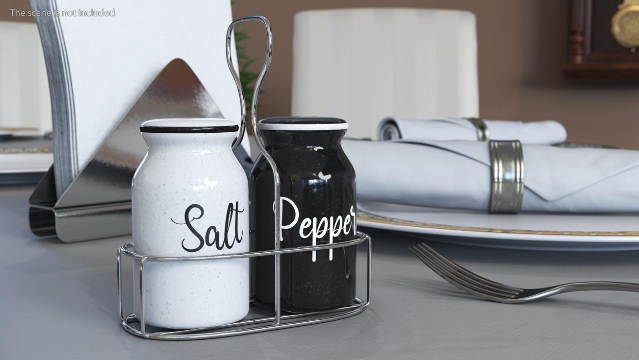 Salt Pepper Black and White 3D