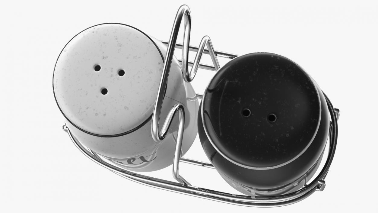 Salt Pepper Black and White 3D