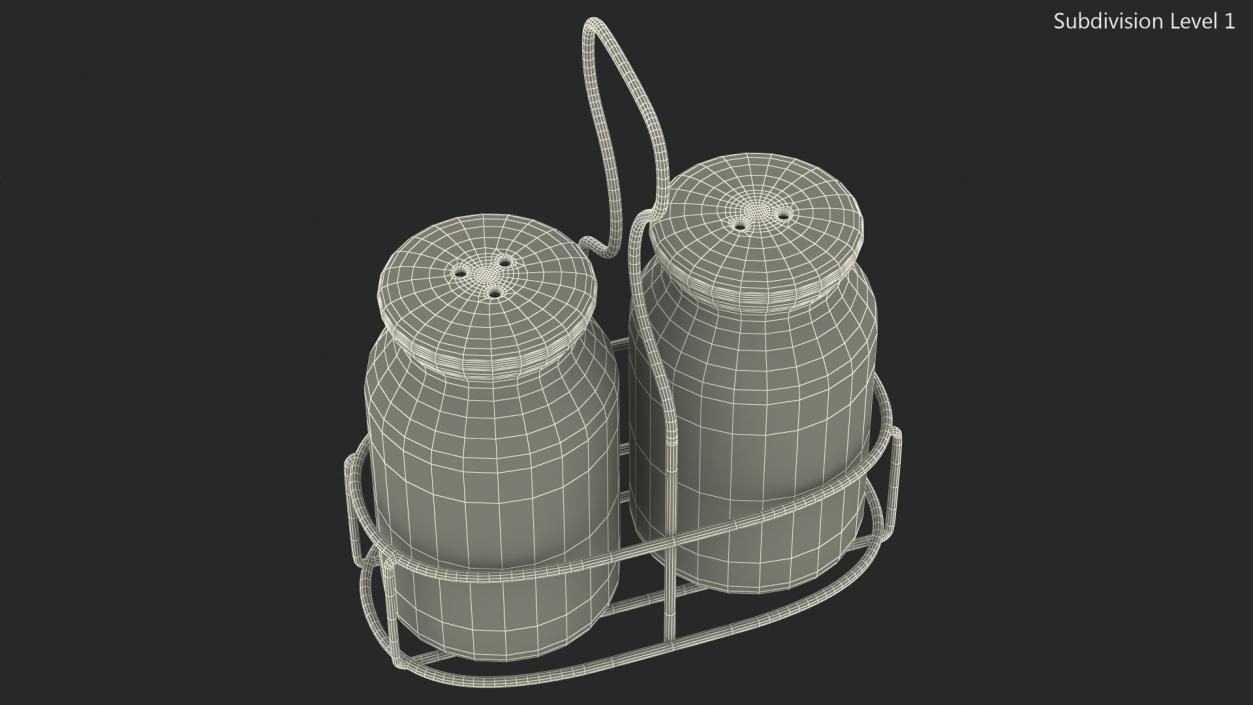 Salt Pepper Black and White 3D