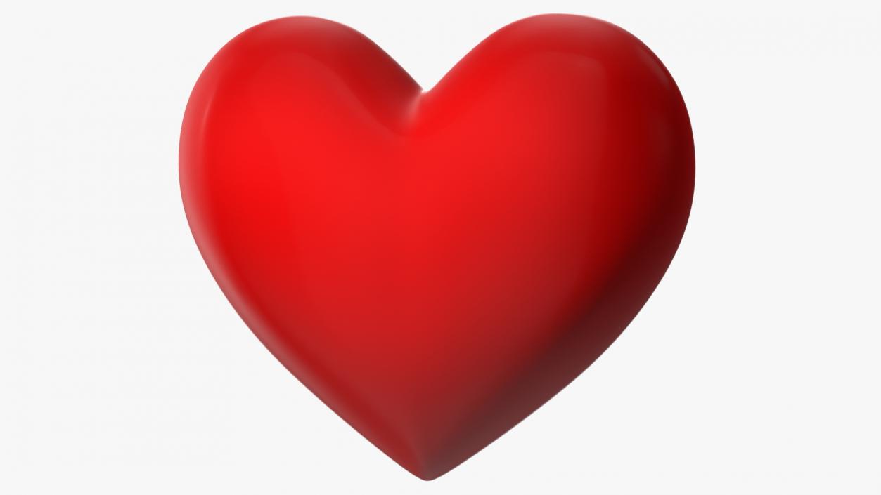 Red Heart Emoji 2 3D