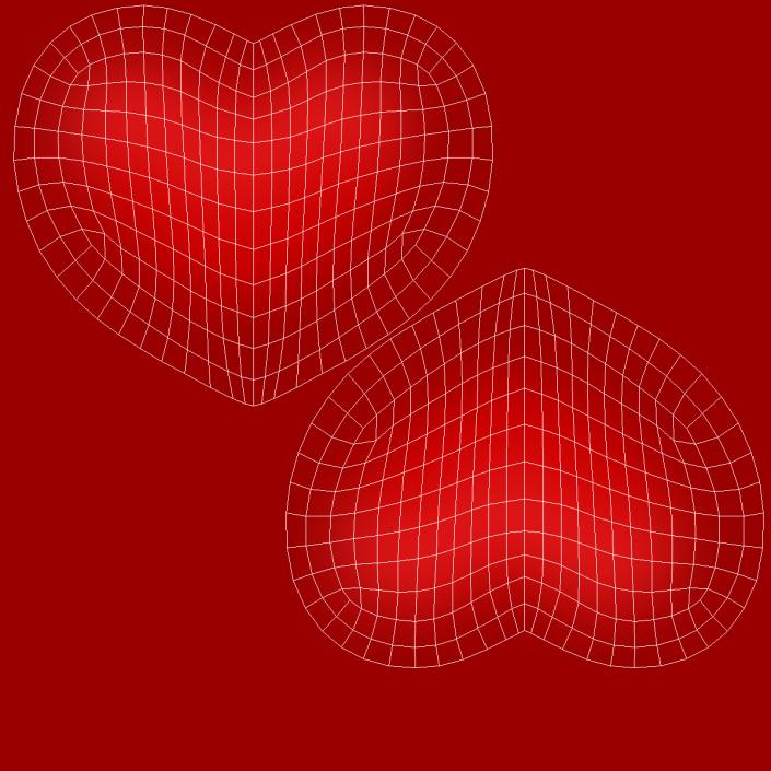 Red Heart Emoji 2 3D