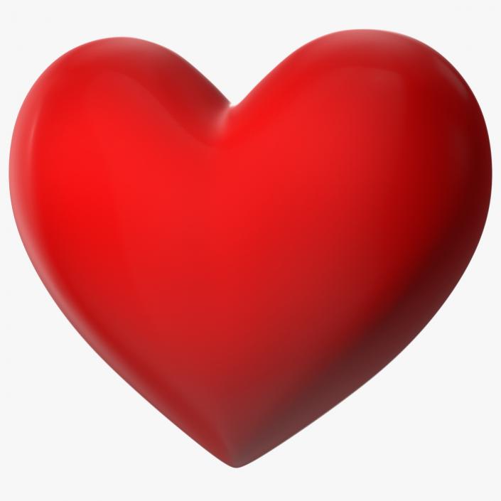 Red Heart Emoji 2 3D