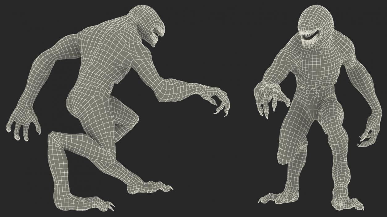 3D Monster Beast Walking Pose