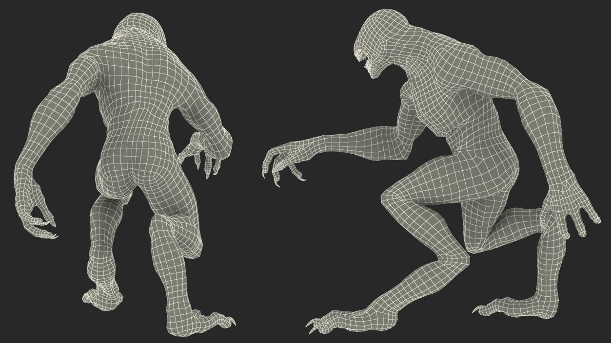 3D Monster Beast Walking Pose