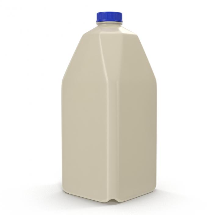 Milk Half Gallon Plastic Bottle Generic 3D model