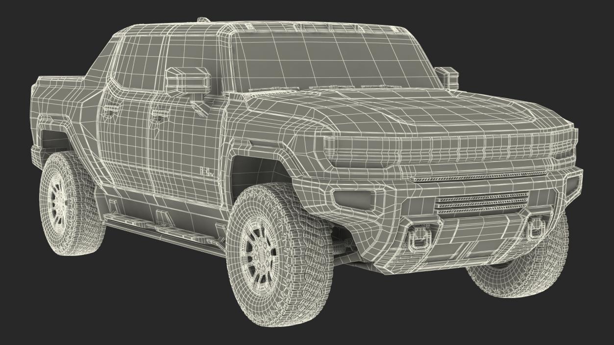 GMC Hummer EV Pickup Simple Interior(1) 3D model