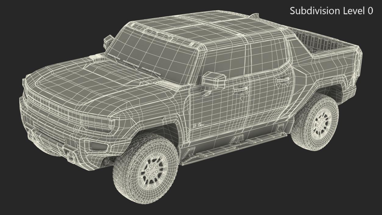 GMC Hummer EV Pickup Simple Interior(1) 3D model