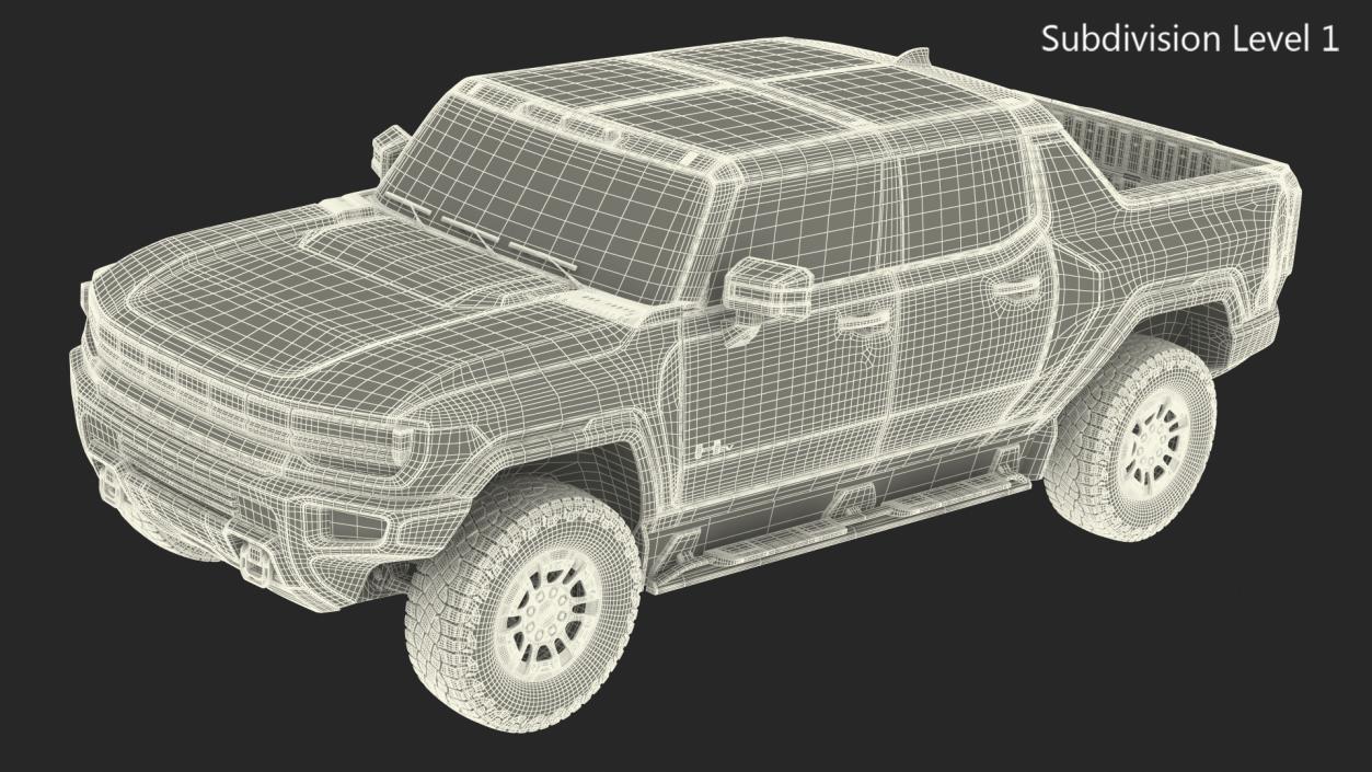 GMC Hummer EV Pickup Simple Interior(1) 3D model