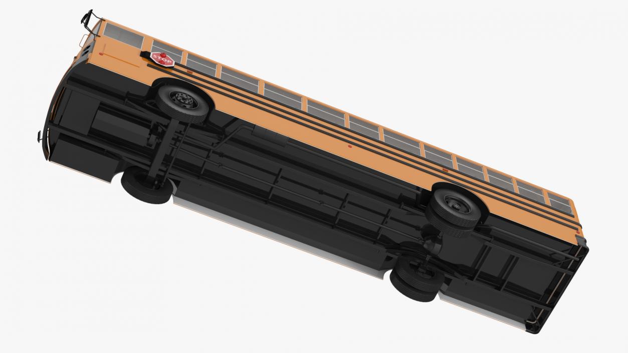 3D Electric School Bus Rigged