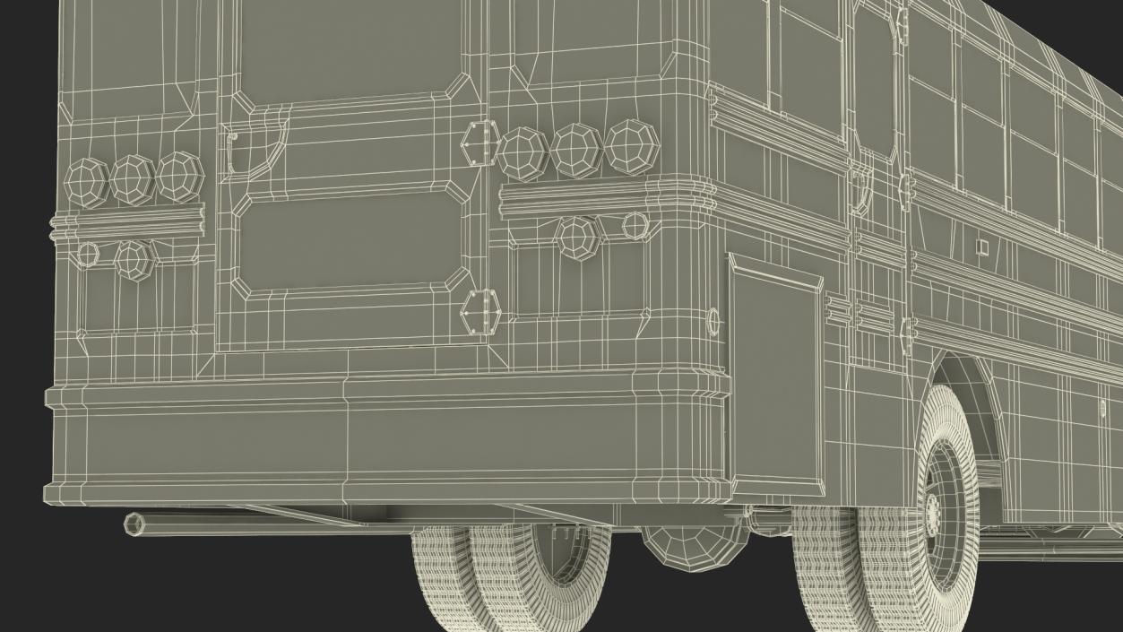 3D Electric School Bus Rigged