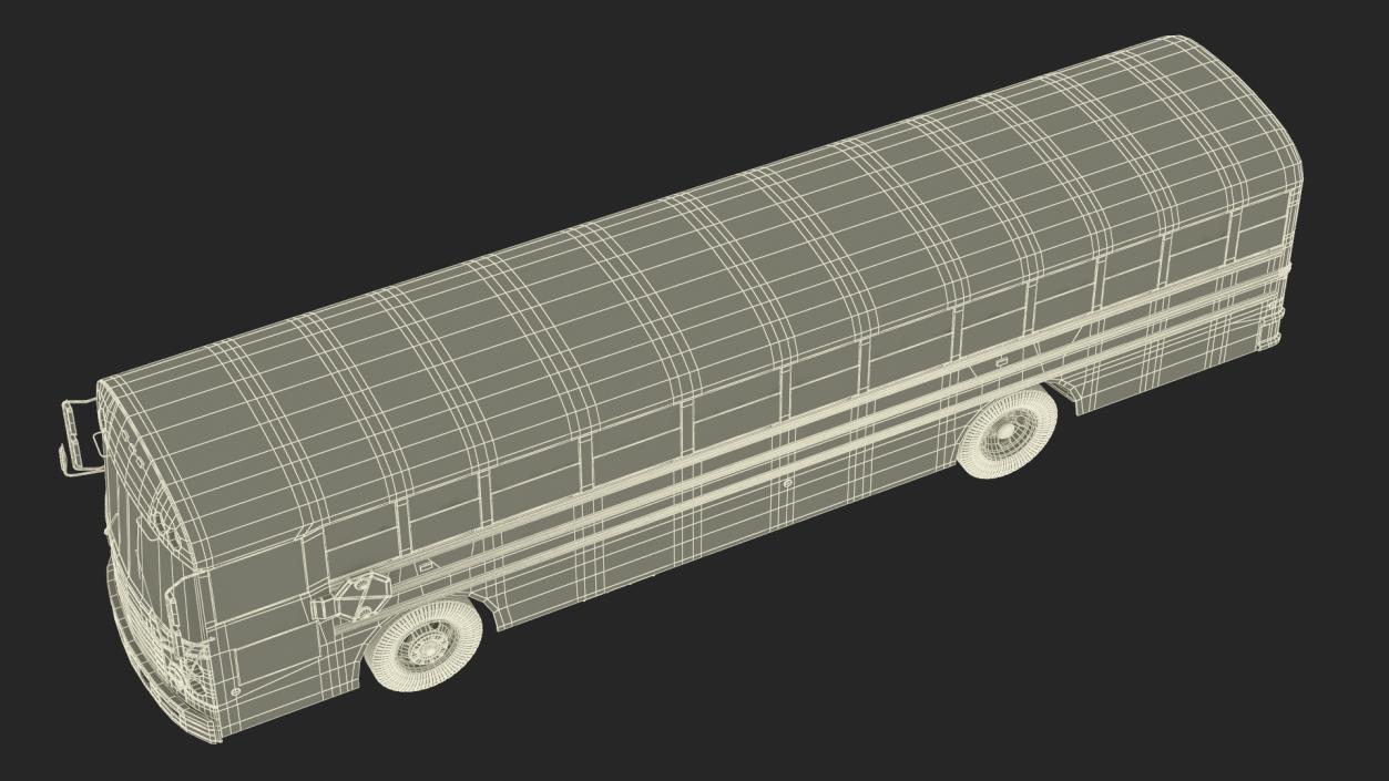 3D Electric School Bus Rigged