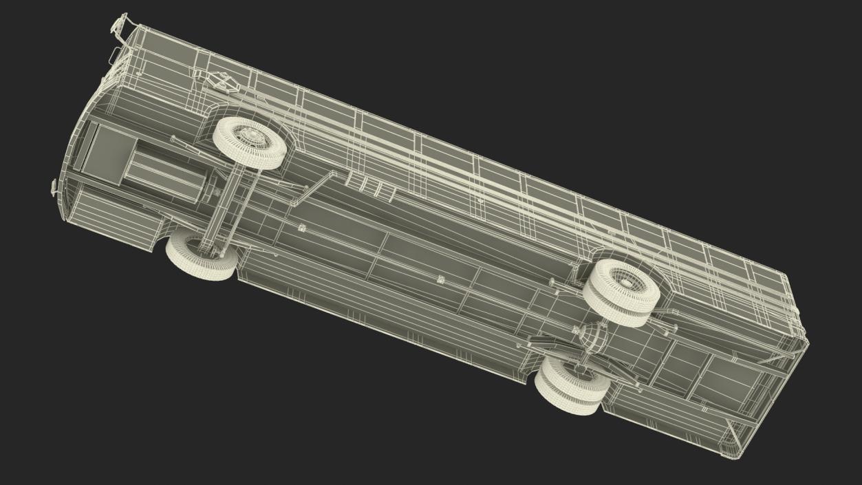 3D Electric School Bus Rigged