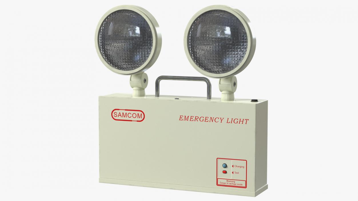 Twin Head Emergency Light SAMCOM ETL210 3D model