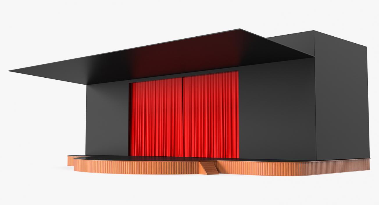 3D model Simple Theater Stage