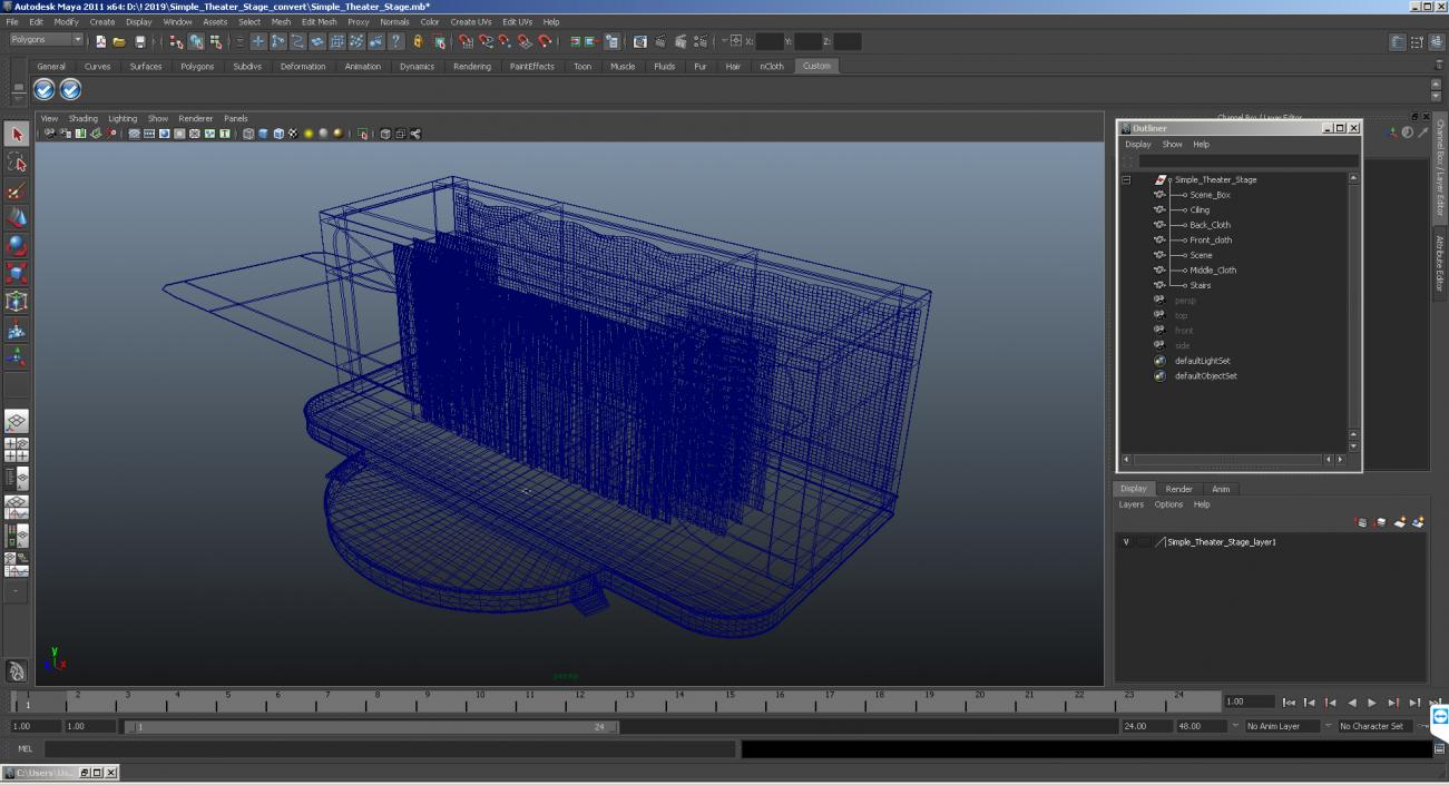 3D model Simple Theater Stage