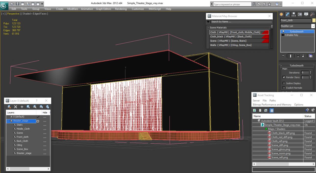 3D model Simple Theater Stage