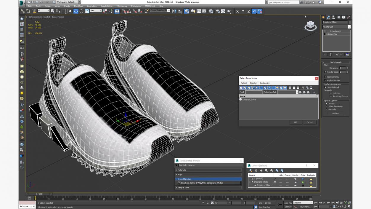 Sneakers White 3D model