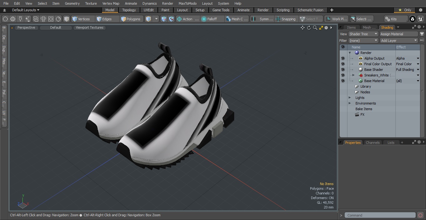 Sneakers White 3D model