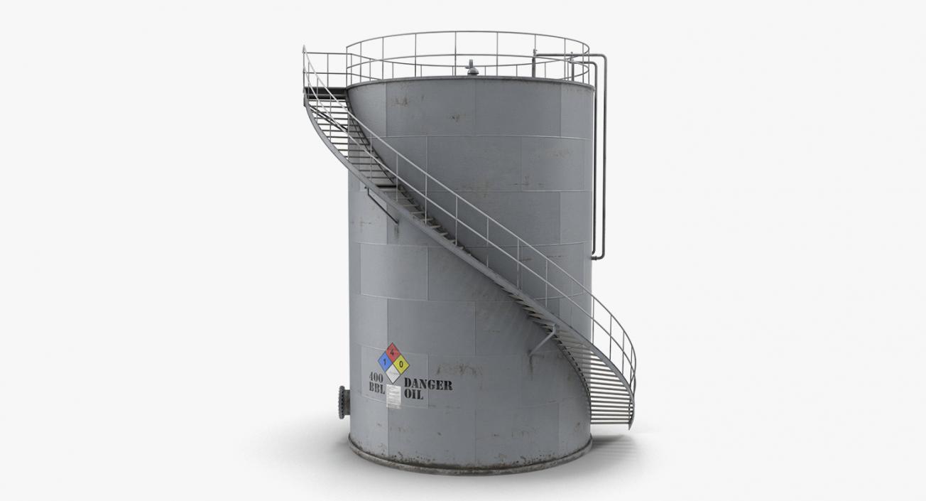 3D model Oil Storage Tanks Collection 4