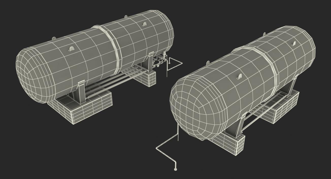 3D model Oil Storage Tanks Collection 4