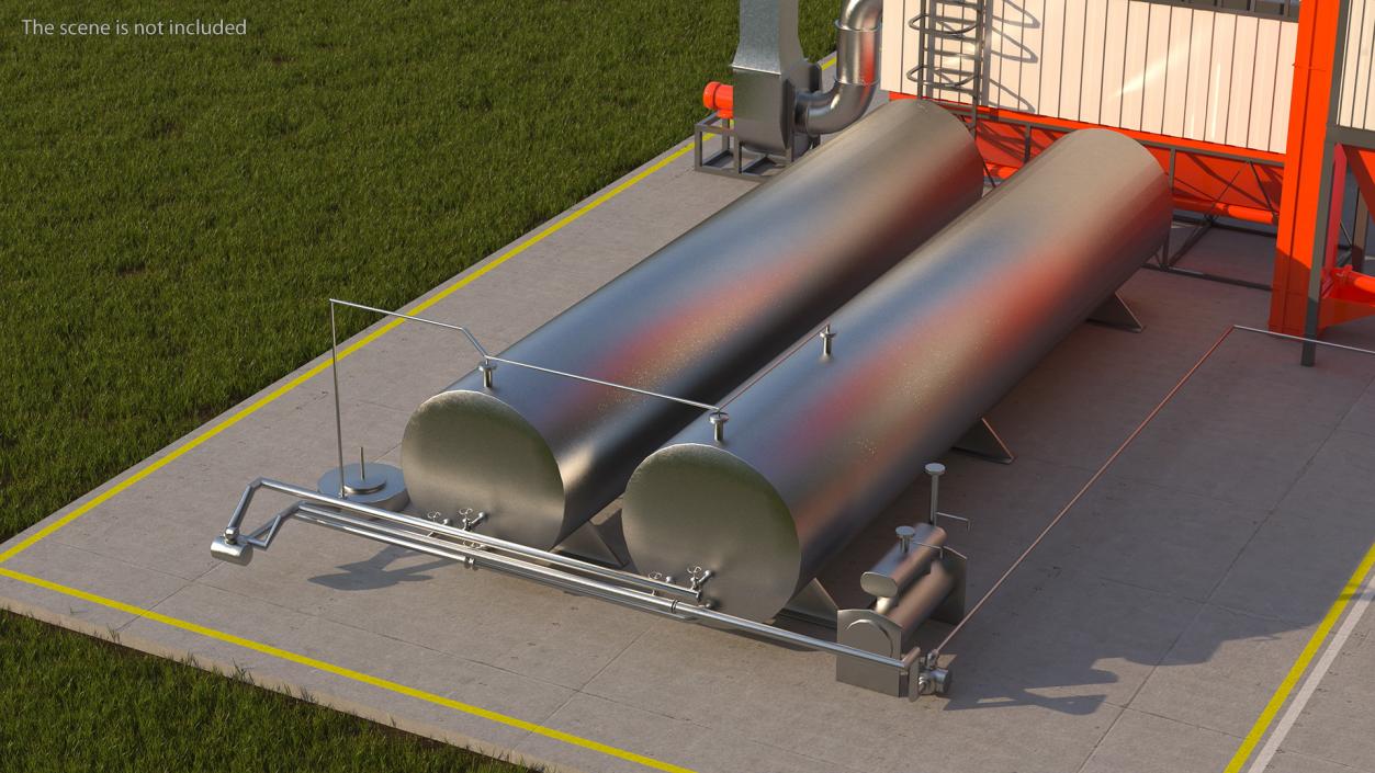 3D model Oil Storage Tanks Collection 4