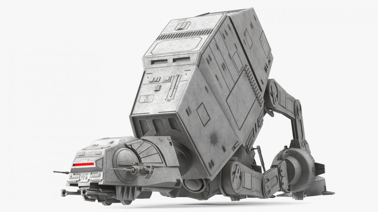 3D Dirt Star Wars AT-AT Rigged for Maya