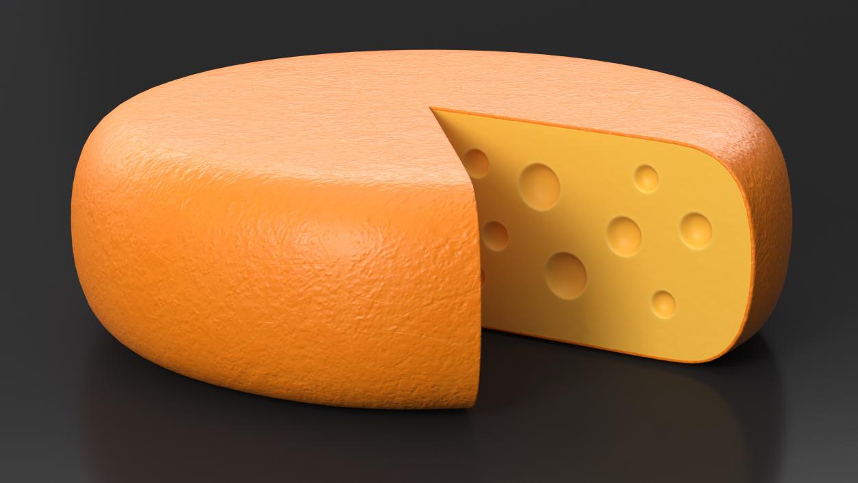 Cartoon Head of Cheese 3D