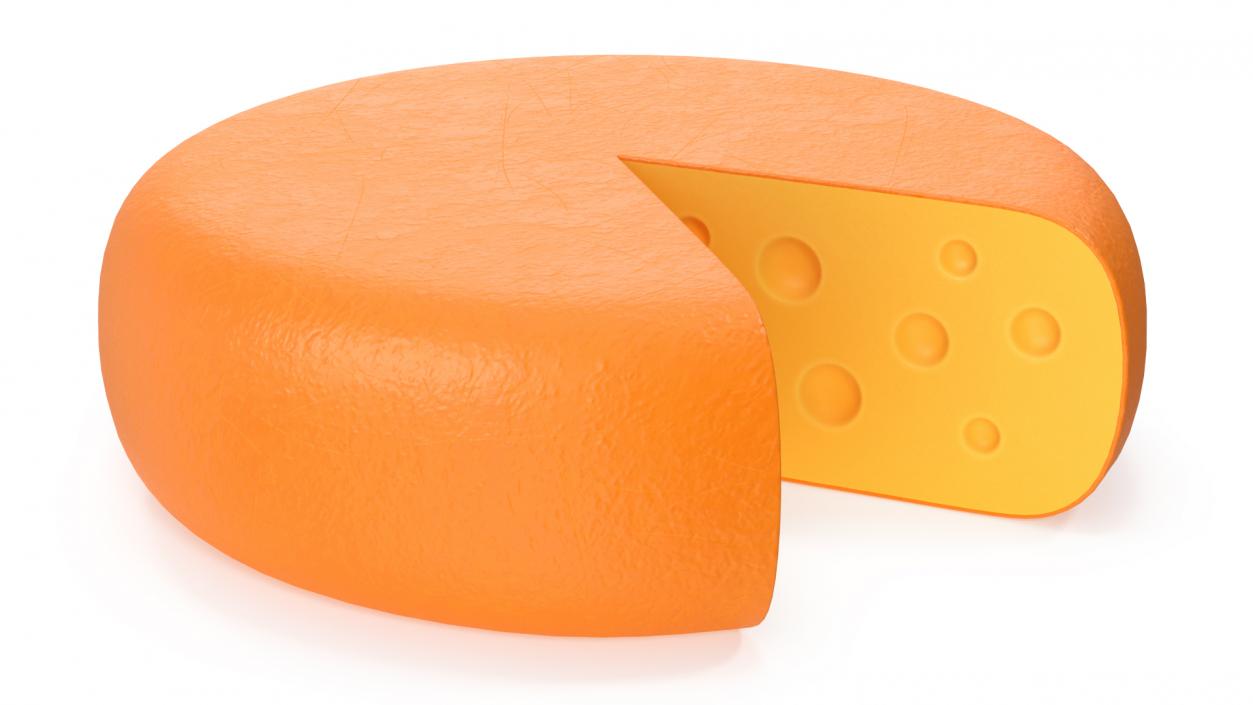 Cartoon Head of Cheese 3D