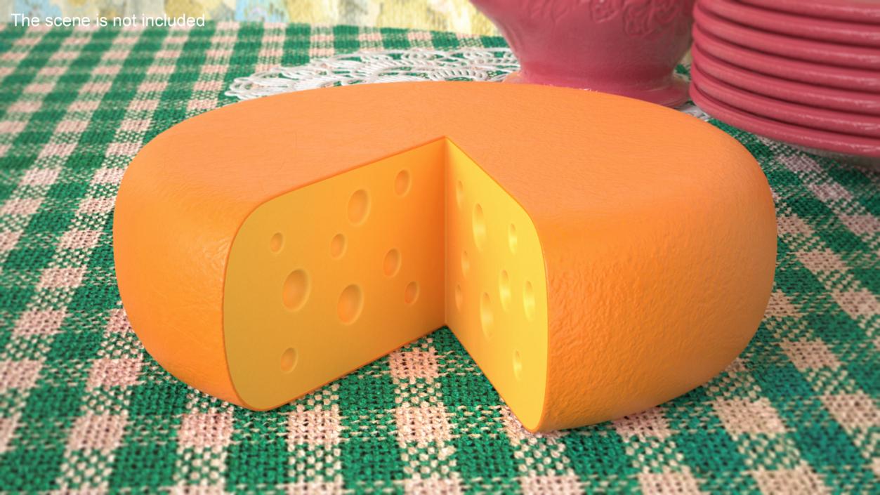 Cartoon Head of Cheese 3D