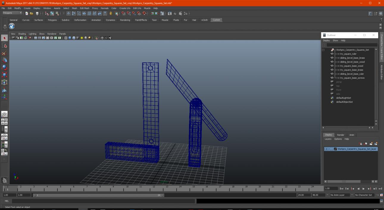 Workpro Carpentry Squares Set 3D model
