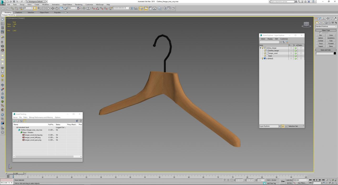 Clothes Hanger 3D model