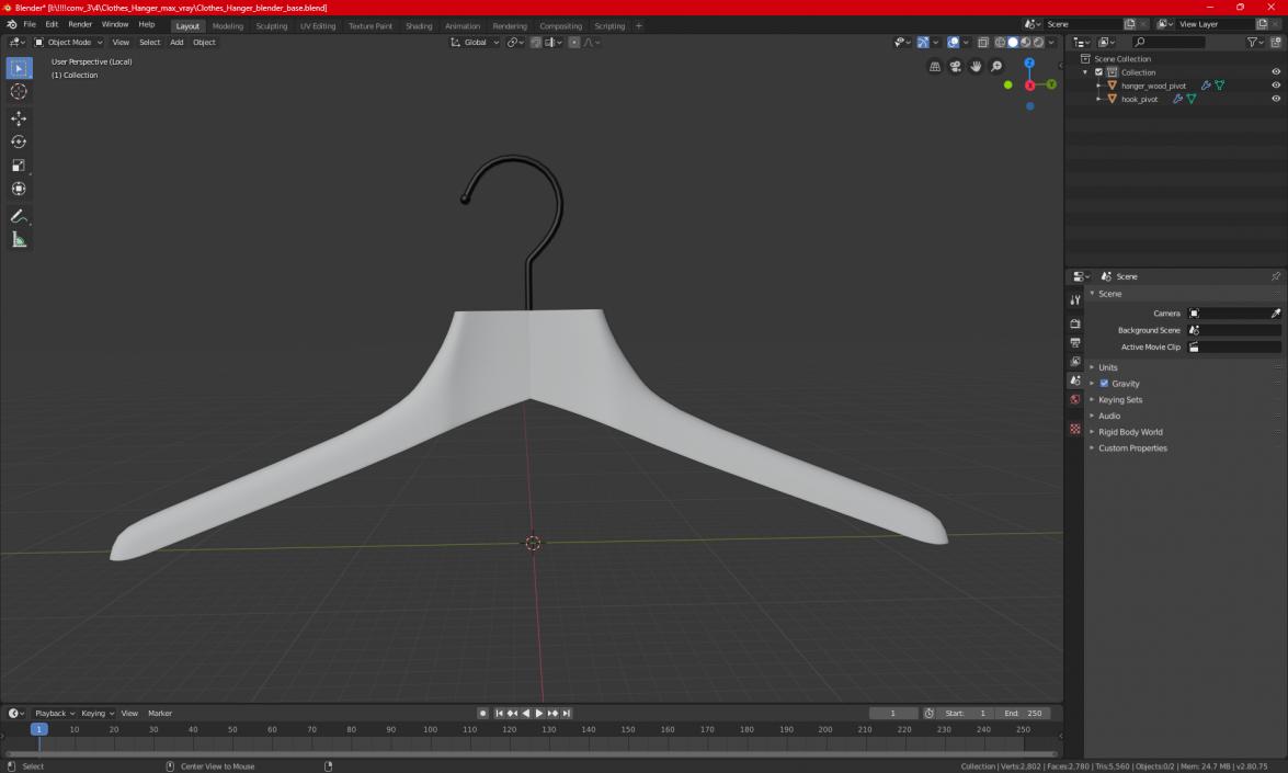 Clothes Hanger 3D model