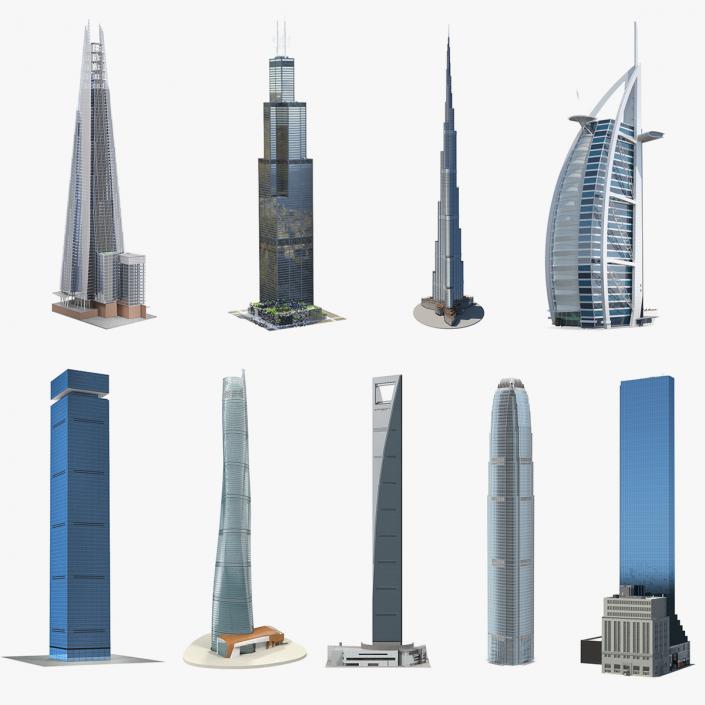 Skyscrapers Collection 7 3D model