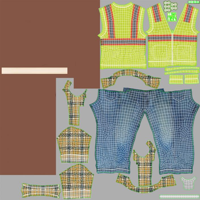 3D Clothing for Construction Workers model